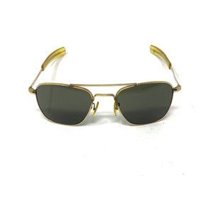 American Optical AO 5 1/2 Gold 1/10 12K GF Vintage Aviator Sunglasses Pilot